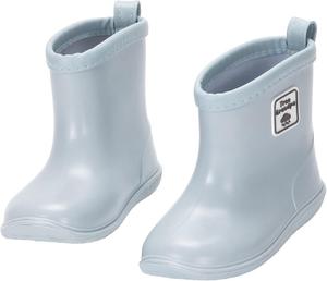 Детские резиновые сапожки для малышей для мальчиков и девочек, легкие, водонепроницаемые, удобные для надевания NQTOER, Sky Blue