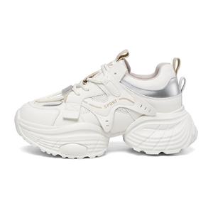 Низкие массивные кроссовки женские Bull charm, Beige Apricot