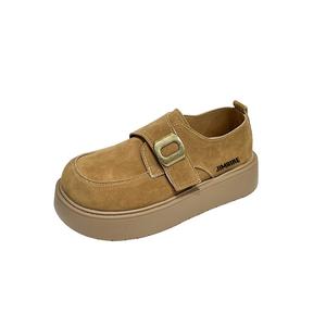 Повседневные однобортные туфли женские King Jinmai, Chestnut