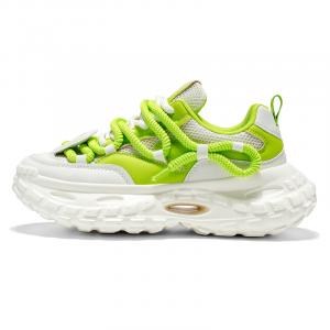 Дышащие низкие массивные кроссовки для увеличения роста для мужчин AD, Beige Green