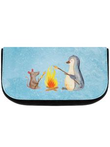 Косметичка Mr & Mrs Panda Pinguin Lagerfeuer ohne Spruch, цвет eisblau