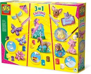 Большой набор гипсовых слепков Ses Creative — креативных игрушек для мальчиков и девочек