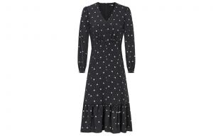 KARL LAGERFELD Длинное платье с рукавами Женское Черное KARL LAGERFELD / Karl Lagerfeld Jeans