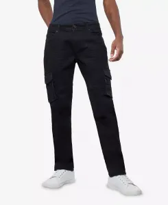 Мужские узкие эластичные джинсы с карманами Flex Cargo XRAY, черный