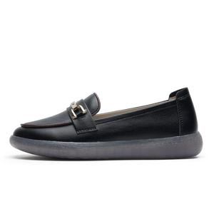 AOKANG Женские повседневные туфли на один каблук черные, цвет Black