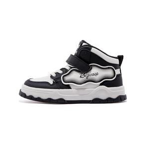 Детские кроссовки для скейтбординга средней высоты с противоскользящей амортизацией и амортизацией ударов BIG WASP, бежевый/черный