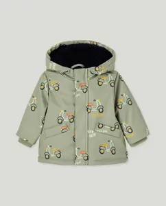 Парка легкая прорезиненная с принтом для мальчика Baby El Corte Inglés, хаки