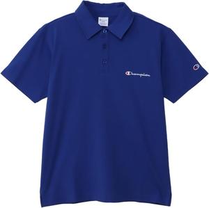 Эксклюзивная базовая рубашка-поло Champion Amazon.co.jp с вышитым логотипом, короткий рукав, 100% хлопок, вышитый логотип, поло SHIRTC3-X361Z Мужская, синий