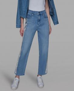 Женские джинсы в полоску KARL LAGERFELD PARIS, Brisk Blue