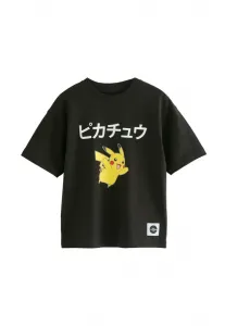 Футболка с принтом пикачу из покемонов Next, Black Pikachu