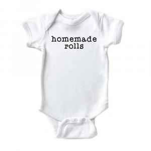 Самодельное детское боди с пишущей машинкой Rolls The Juniper Shop, белый