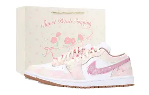 Air 1 Vintage баскетбольные кроссовки Unisex низкие/White Jordan, розовый