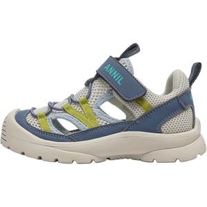 Детские сандалии с противоскользящей подошвой, устойчивые к истиранию, дышащие, с низким берцем Annil, синий