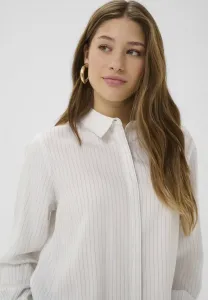 Блузка на пуговицах crsilje Cream, White Blue Stripe