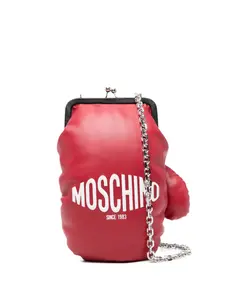 Сумка на плечо с цепочкой в виде боксерской перчатки Moschino, красный