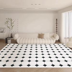 Budis Ковер 240х400 см для гостиной/спальни в французском стиле, waterproof, утолщенный, моющийся, с петлевым ворсом, TPR основание