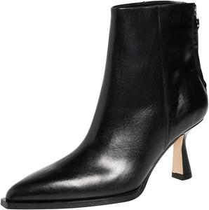 Женские ботильоны FSJ с заостренным носком и невысоким каблуком типа «kitten», из искусственной кожи, с молнией сзади, классические короткие ботинки, базовая офисная обувь, размеры 4-16 US, Black