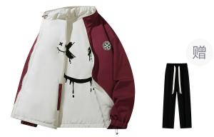 LA'T.WEEKEND Куртка Fall Unisex, Red (Comes with Casual Pants)