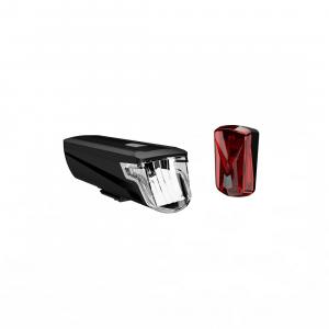 Велосипедные фары с usb зарядкой для помещений DECATHLON, Cycling светло-kit front/rear