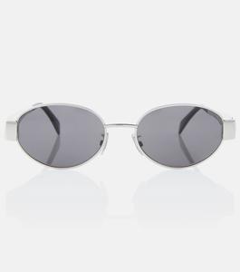 Солнцезащитные очки в металлической оправе Triomphe Celine, серебряный