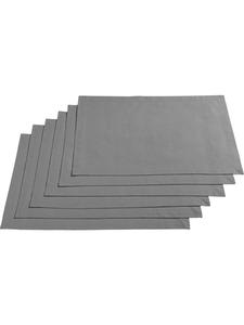 Redbest  Набор хлопковых салфеток под тарелки, 6 штук, цвет «Сиэтл», серый