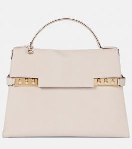 Сумка-шоппер Tempête Large Derby из кожи Delvaux, Sesame