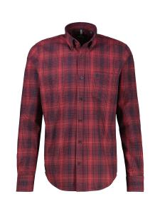 Рубашка на пуговицах классического кроя LERROS, красный