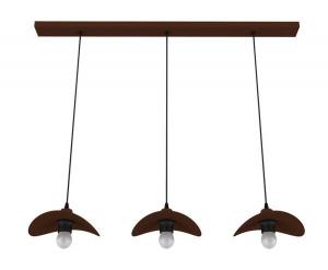 Подвесной светильник Lumicom Piuma, 30x30x30 см, коричневый