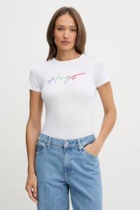 Футболка deloris_3 из хлопка HUGO, белый