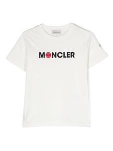 Moncler Enfant футболка с логотипом, белый