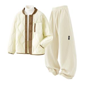 Детская повседневная спортивная одежда Disney, Solid Color Ecru+Solid Color Ecru