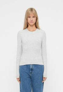 Топ Abercrombie & Fitch SEAMLESS BABY TEE , Grey