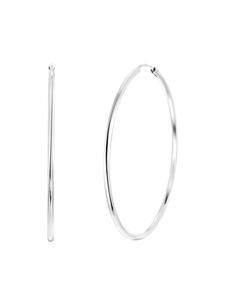 Lucardi Круглые серьги из стерлингового серебра 925 пробы