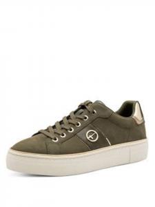 Низкие кеды зеленого цвета Tamaris