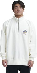 Мужская классическая толстовка Quiksilver QZP234064 с потертой тканью и застежкой-молнией до середины груди