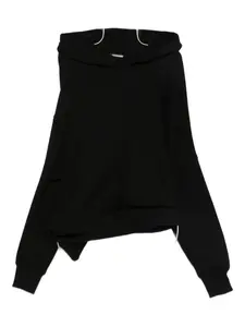 Толстовка асимметричного кроя Junya Watanabe, черный