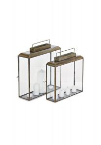 Набор фонарей из 2-х Estrelle бронза Loberon, бронза