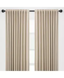 Премиальные двухпанельные затемняющие бархатные шторы — стильные и прочные шторы для гостиной или спальни — 52 x 63 дюйма — золотистые Chanasya, beige