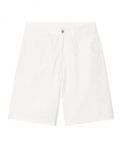 Хлопковые шорты с широкими штанинами, кремового цвета. Carhartt Wip, белый