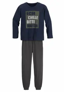 Пижамы AUTHENTIC LE JOGGER (2 шт., 1 шт.), "Я остыну, пожалуйста, подождите", антрацит