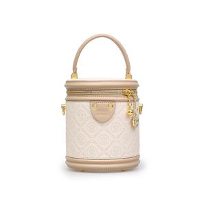 Disney Минни серия ПУ ведро сумка через плечо женская, Ecru