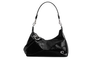 Juliet Glossy Cow Leather HOBO Crossbody Handbag Shoulder Bag Large Size Women's Black COACH