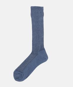 Специальный заказ МАРКОМОНДА блестящие ребристые носки JSSP Journal Standard, цвет Blue A