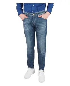 Темно-Коричневые джинсы в стиле регги Pt Torino, синий