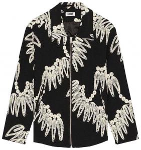 Куртка KROST Palmetto с вышивкой на молнии, черная