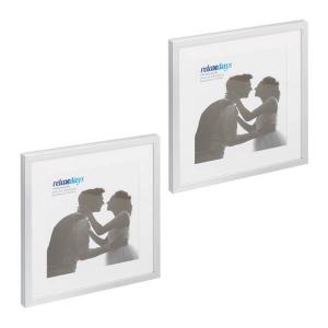 Рамка для фотографий Relaxdays 38,5x38,5 cm 2 шт, серебряный