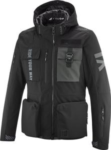 Водонепроницаемая мотоциклетная текстильная куртка Ixon darkrise, Black/Anthracite