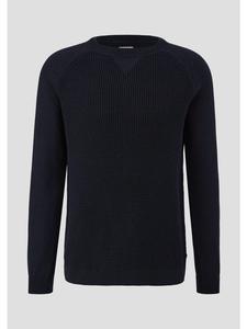 QS Вязаный свитер, цвет 58W0_темно-синий