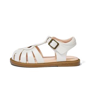 Snoffy Сандалии детские износостойкие противоскользящие коричневые