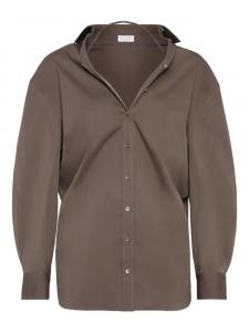 Brunello Cucinelli рубашка на пуговицах, коричневый